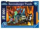Puzzle 100 p XXL -  Dresseurs de dragon / Dragons : les neuf royaumes Puzzle;Puzzle enfant - Ravensburger