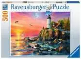 Puzzle 500 p - Phare au coucher du soleil Puzzle;Puzzle adulte - Ravensburger