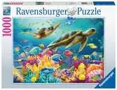 Puzzle 1000 p - Le monde sous-marin bleu Puzzle;Puzzle adulte - Ravensburger