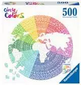 Puzzle rond 500 p - Mandala (Circle of Colors) Puzzle;Puzzle adulte - Ravensburger