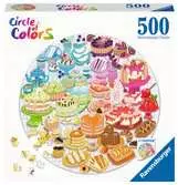 Puzzle rond 500 p - Desserts (Circle of Colors) Puzzle;Puzzle adulte - Ravensburger