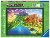 Puzzle 1500 p - Le monde de Minecraft Puzzle;Puzzle adulte - Ravensburger