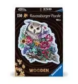 Puzzle en bois - Forme - 150 pcs - Hibou floral Puzzle;Puzzle adulte - Ravensburger