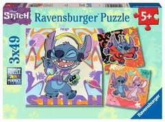 Puzzles 3x49 p - Jouer toute la journée / Disney Stitch - Image 1 - Cliquer pour agrandir
