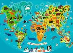Puzzle 150 p XXL - La carte du monde des animaux - Image 2 - Cliquer pour agrandir