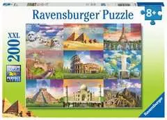 Puzzle 200 p XXL - Les monuments du monde - Image 1 - Cliquer pour agrandir