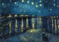 Puzzle 1000 p Art collection - La nuit étoilée sur le Rhône / Vincent Van Gogh - Image 2 - Cliquer pour agrandir