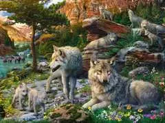 Puzzle 1500 p - Loups au printemps - Image 2 - Cliquer pour agrandir