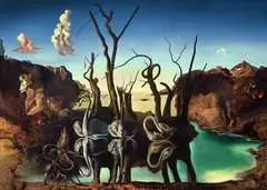 Puzzle 1000 p Art collection - Cygnes se reflétant en éléphants / Salvador Dali - Image 2 - Cliquer pour agrandir