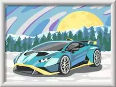 Numéro d'Art 18x24cm - Lamborghini bleue - Image 2 - Cliquer pour agrandir