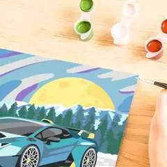 Numéro d'Art 18x24cm - Lamborghini bleue - Image 8 - Cliquer pour agrandir