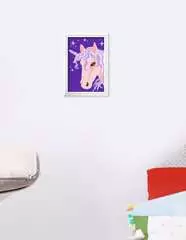 Numéro d'art - 8x12cm - Licorne à crinière violette - Image 5 - Cliquer pour agrandir