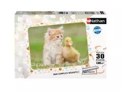Nathan puzzle 30 p - Chaton roux et bébé canard - Image 1 - Cliquer pour agrandir