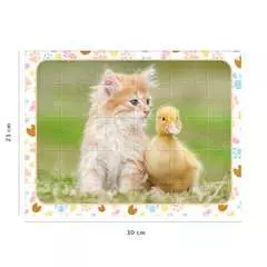 Nathan puzzle 30 p - Chaton roux et bébé canard - Image 3 - Cliquer pour agrandir