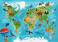 Nathan puzzle 45 p - Carte du monde des animaux - Image 2 - Cliquer pour agrandir