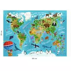 Nathan puzzle 45 p - Carte du monde des animaux - Image 3 - Cliquer pour agrandir