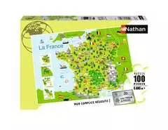 Nathan puzzle 100 p - Carte de France - Image 1 - Cliquer pour agrandir