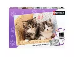 Nathan puzzle 100 p - Duo de chatons - Image 1 - Cliquer pour agrandir