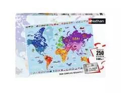 Nathan puzzle 250 p - Carte du monde - Image 1 - Cliquer pour agrandir