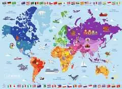 Nathan puzzle 250 p - Carte du monde - Image 2 - Cliquer pour agrandir