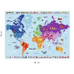 Nathan puzzle 250 p - Carte du monde - Image 3 - Cliquer pour agrandir