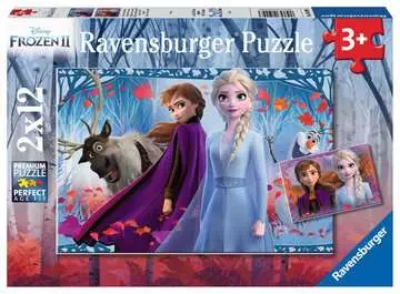 Puzzles 2x12 p - Voyage vers l inconnu / Disney La Reine des Neiges 2 Puzzle;Puzzle enfant - Image 1 - Ravensburger