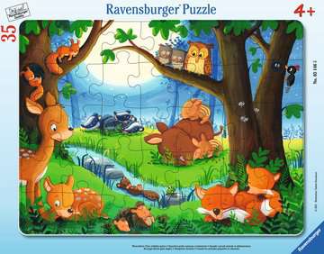Puzzle cadre 30-48 p - Les petits animaux s'endorment