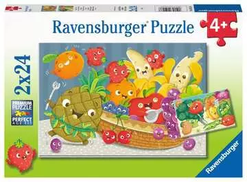 Puzzles 2x24 p - Les petits fruits et légumes Puzzle;Puzzle enfant - Image 1 - Ravensburger