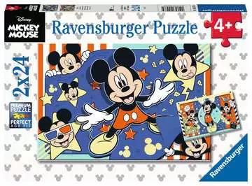 Puzzles 2x24 p - Au cinéma / Disney Mickey Mouse Puzzle;Puzzle enfant - Image 1 - Ravensburger