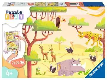 Puzzle & Play - 2x24 p - L heure du safari Puzzle;Puzzle enfant - Image 1 - Ravensburger