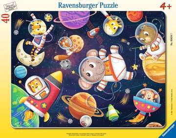 Puzzle cadre 30-48 p - Les animaux dans l'espace