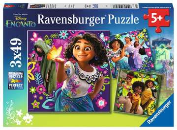 Puzzles 3x49 p - La magie d'Encanto / Disney Encanto, Puzzle enfant, Puzzle, Produits
