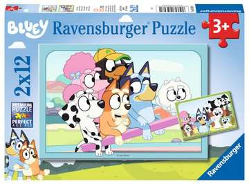 Puzzles 2x12 p - S'amuser avec Bluey, Puzzle enfant, Puzzle, Produits