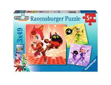 Puzzles 3x49 p - Matt, Jia et Emma / Petronix Defenders Puzzle;Puzzle enfant - Image 1 - Ravensburger