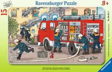 Puzzle cadre 15 p - Ma voiture de pompier Puzzle;Puzzle enfant - Image 1 - Ravensburger