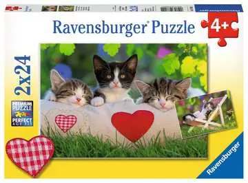 Puzzles 2x24 p - Chatons au repos Puzzle;Puzzle enfant - Image 1 - Ravensburger