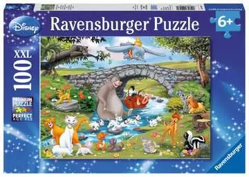 Puzzle 100 p XXL - La famille d Animal Friends / Disney Puzzle;Puzzle enfant - Image 1 - Ravensburger