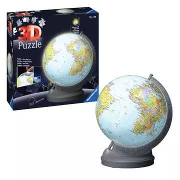 Puzzle 3D Globe illuminé 540 p Puzzle 3D;Puzzles 3D Ronds - Image 3 - Ravensburger