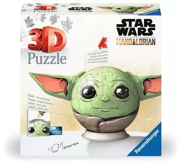Puzzle 3D Ball 72 p - Star Wars The Mandalorian Grogu Puzzle 3D;Puzzles 3D Ronds - Image 1 - Ravensburger