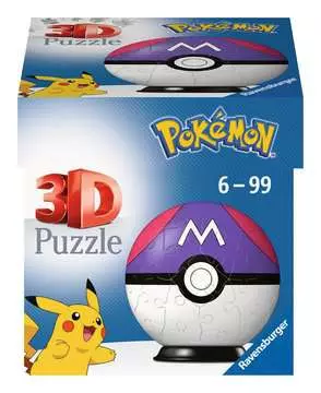 Puzzle 3D Ball 54 p - Master Ball / Pokémon Puzzle 3D;Puzzles 3D Ronds - Image 1 - Ravensburger