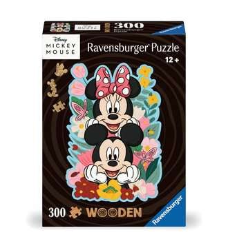 Puzzle en bois - Forme - 300 p - Mickey et Minnie