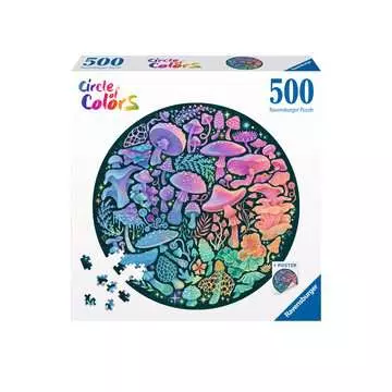Puzzle rond 500 p - Champignons (Circle of Colors) Puzzle;Puzzle adulte - Image 1 - Ravensburger