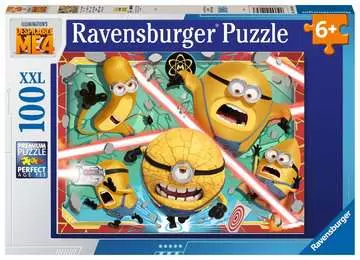 Puzzle 100 pièces XXL - Temps impitoyables en vue / Moi Moche Méchant 4 Puzzle;Puzzle enfant - Image 1 - Ravensburger