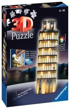 Puzzle 3D Tour de Pise illuminée Puzzle 3D;Puzzles 3D Objets iconiques - Image 1 - Ravensburger