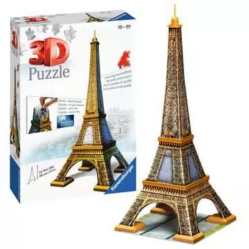 Puzzle 3D Tour Eiffel Puzzle 3D;Puzzles 3D Objets iconiques - Image 3 - Ravensburger