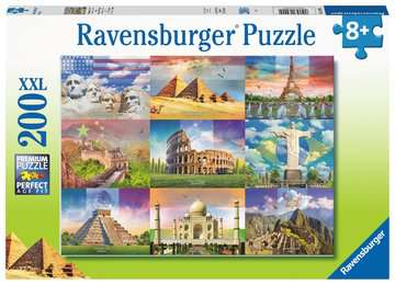 Puzzle 200 p XXL - Les monuments du monde, Puzzle enfant, Puzzle, Produits