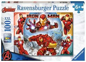 Puzzle 100 p XXL - Le puissant Iron Man / Marvel Avengers Puzzle;Puzzle enfant - Image 1 - Ravensburger