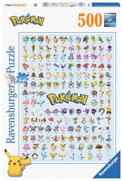 Puzzle 500 p - Pokédex première génération / Pokémon, Puzzle adulte, Puzzle, Produits