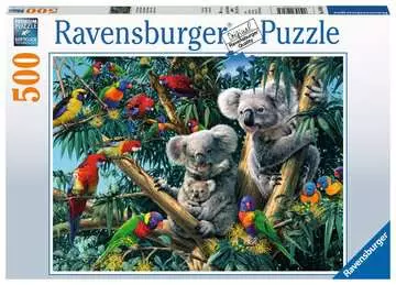Puzzle 500 p - Koalas dans l arbre Puzzle;Puzzle adulte - Image 1 - Ravensburger