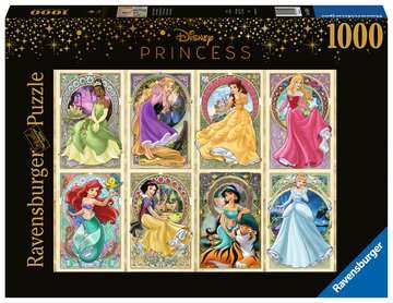 Puzzle 1000 p - Disney Princesses Art Nouveau, Puzzle adulte, Puzzle, Produits
